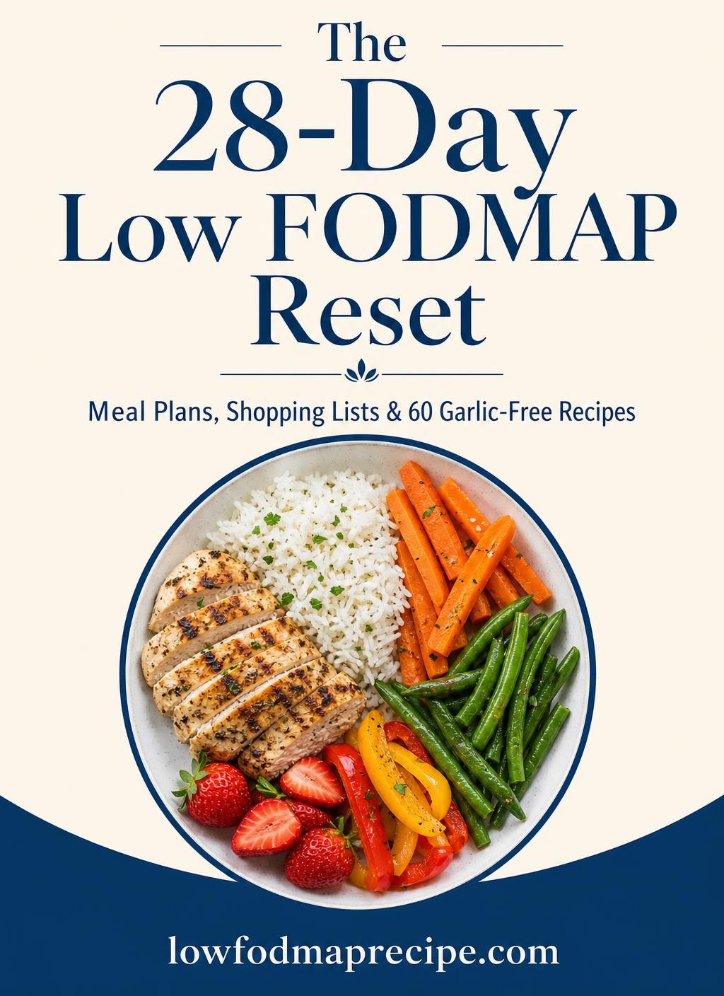 The 28-Day Low FODMAP Reset ebook cover