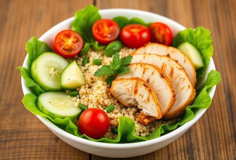 Quick low FODMAP lunch bowl