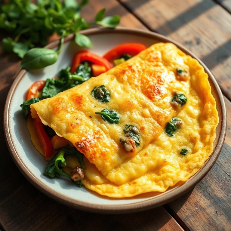 Loaded Veggie Omelet