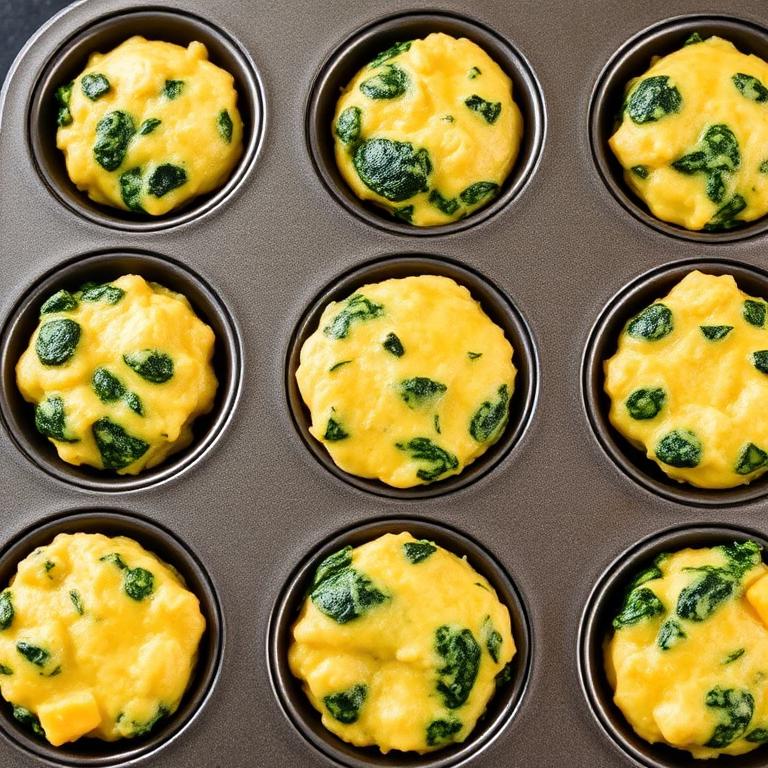 Spinach & Cheese Frittata Muffins