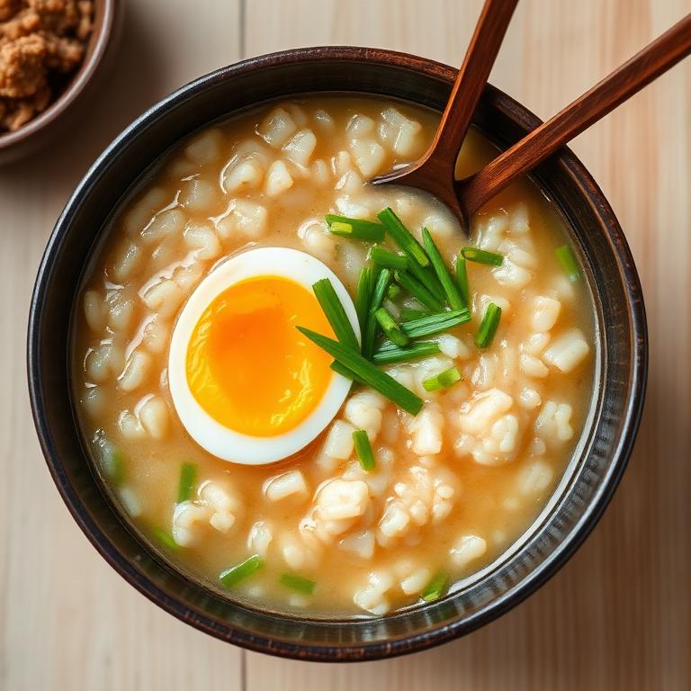 Savory Rice Porridge with Egg