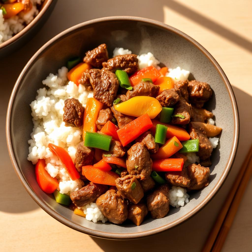 Beef & Rice Stir Fry