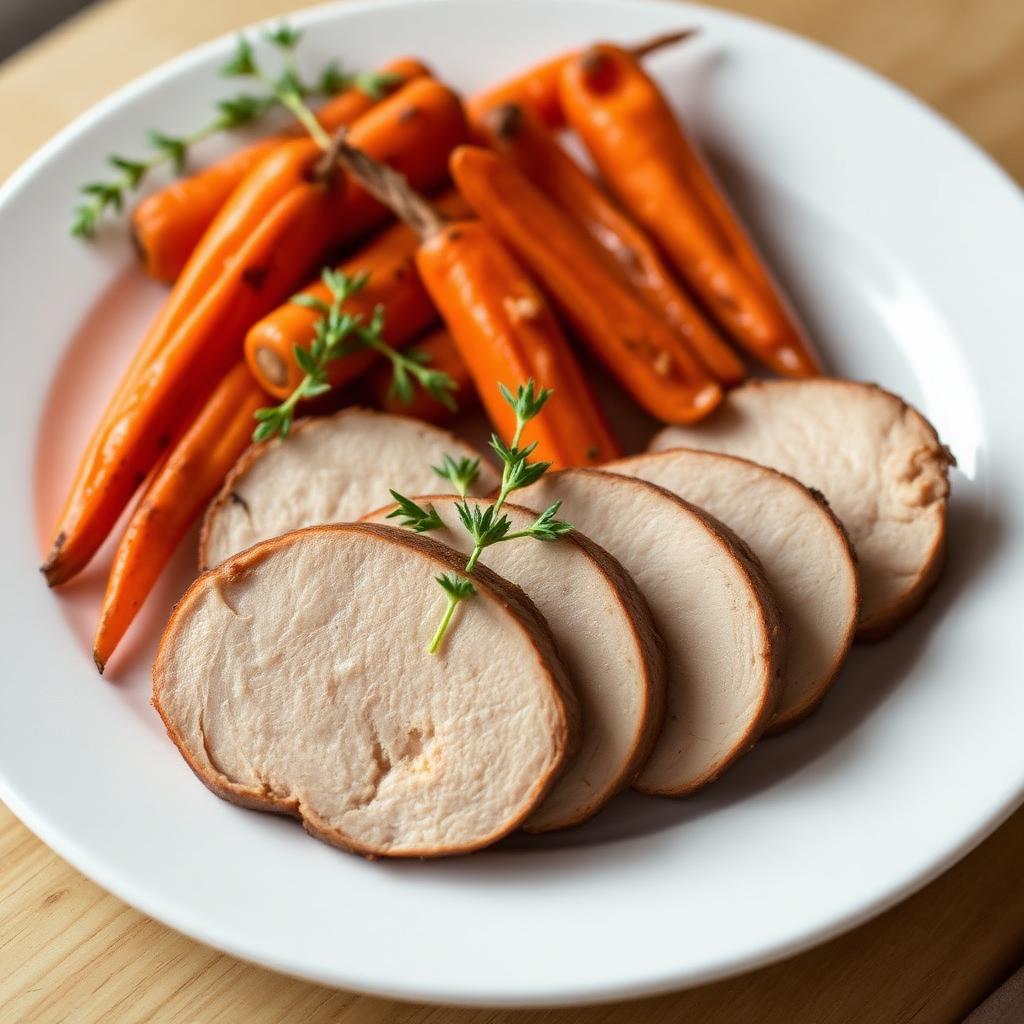 Pork Tenderloin with Roasted Carrots