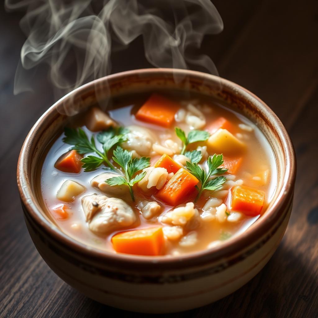 Chicken & Vegetable Rice Soup