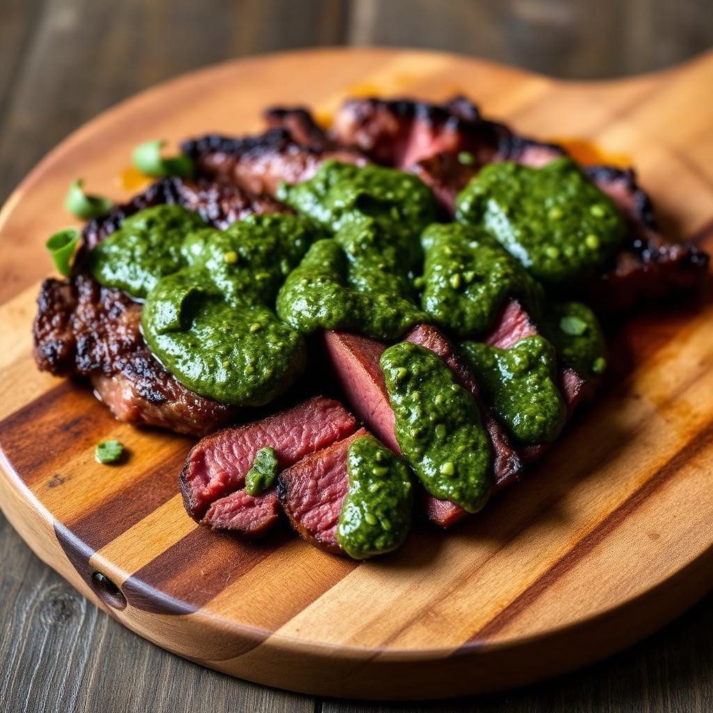 Grilled Steak with Chimichurri