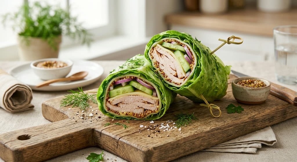 Turkey & Swiss Lettuce Wrap