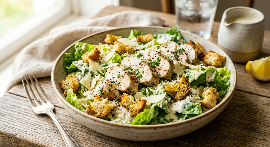 Low FODMAP Chicken Caesar Salad