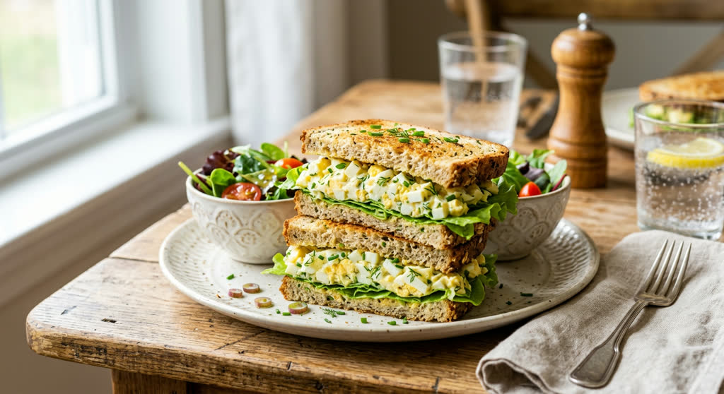 Egg Salad Sandwich on Gluten-Free Bread