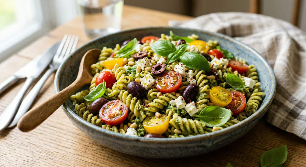 Gluten-Free Pesto Pasta Salad