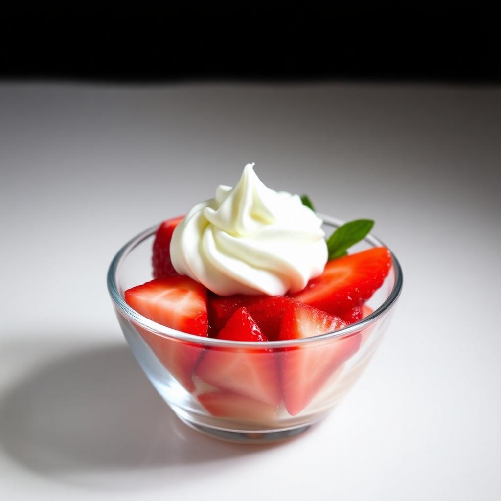 Fresh Strawberries with Whipped Cream