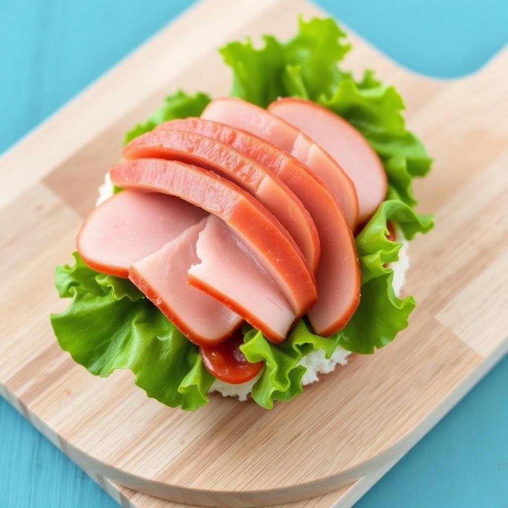 Rice Cake with Sliced Turkey