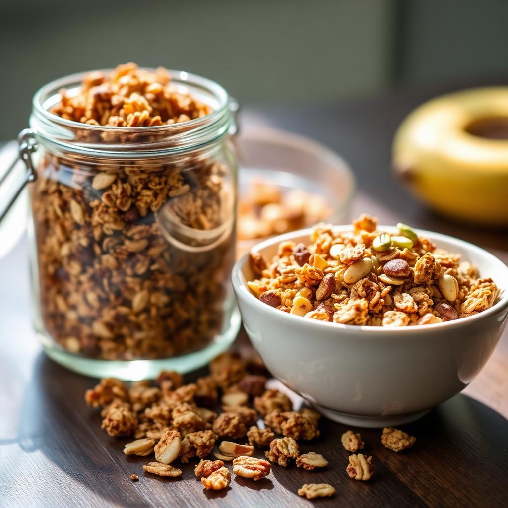 Low FODMAP Granola — low FODMAP breakfast ready to serve
