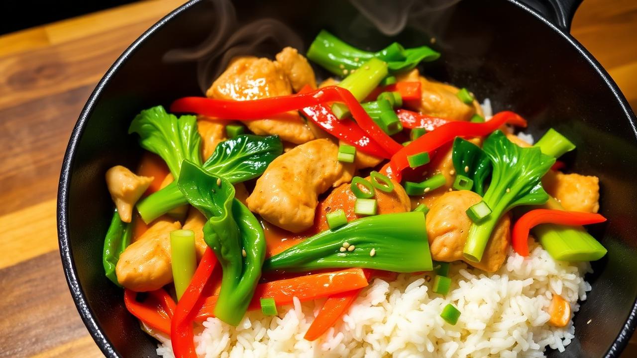 Low FODMAP Chicken Stir Fry (20-Minute Weeknight Dinner) — low FODMAP dinner ready to serve